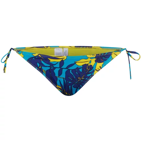 Calvin Klein Swimwear Bikini hlačke 'Cheeky' modra / turkizna / rumena