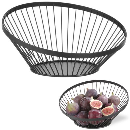 Hendi Košara, žičnata skleda za sadje, črna z mat premazom, premer. 280 mm - 427088, (21565004) Cene