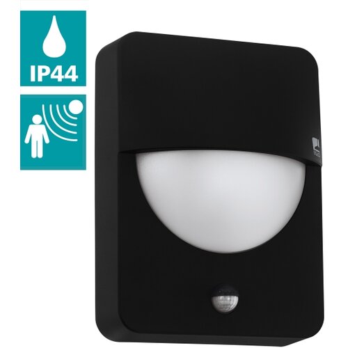 Eglo Salvanesco vanjska zidna/1, e27, 28w, ip44, senzor, pocinčani čelik/plastika/crna Slike