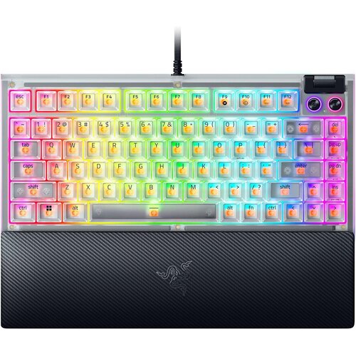 Razer BlackWidow V4 75% tipkovnica Phantom bele barve Cene