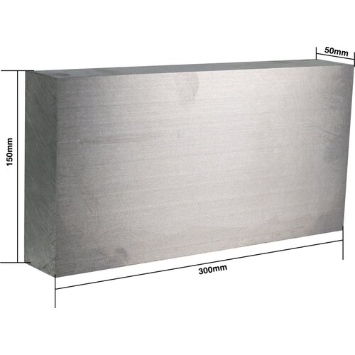 LDO Motors 6061 Aluminijski blok - 300 x 150 x 50 mm Slike