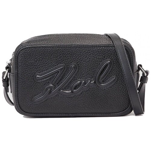 Karl Lagerfeld Torbe SKUARE CAMERA BAG GRAINY Črna Cene
