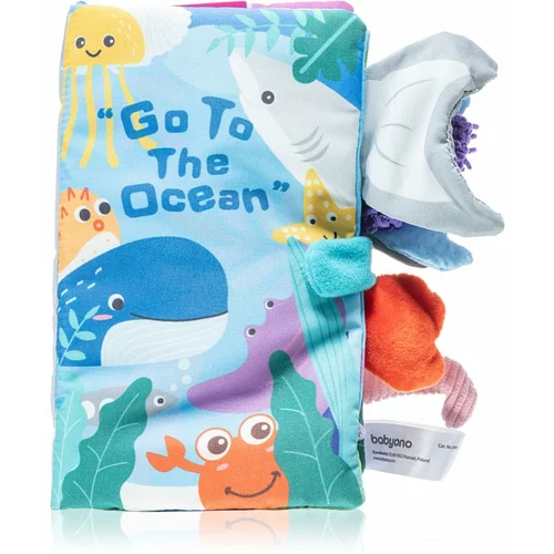 BabyOno Have Fun Go to the ocean edukativna knjiga kontrastnih boja 1 kom