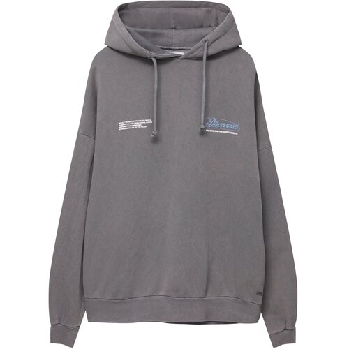 Pull&amp;amp;Bear Majica dimno modra / siva / bela Slike