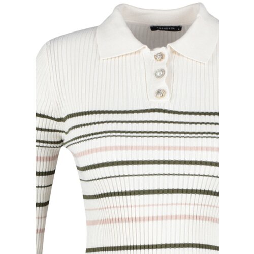 Trendyol Stone Color Block Knitwear Sweater Cene