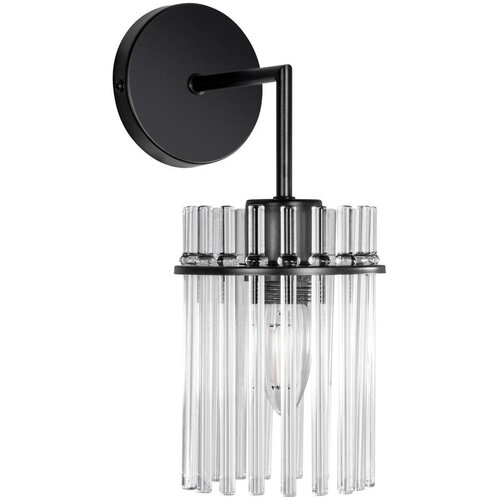  Zidna lampa 1xE27/60W/230V crna/prozirna Cene