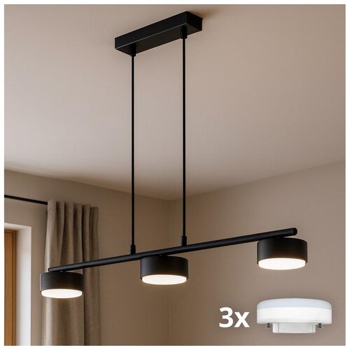 Brilagi LED luster na sajli MONO 3xGX53/30W/230V crna Slike