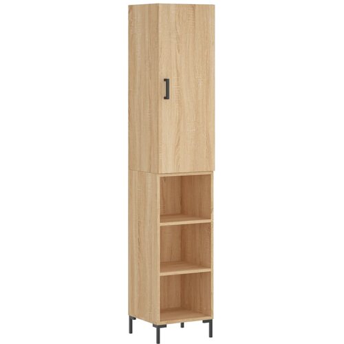 Maison Chic Visoka omara - Komoda - Predalnik sonoma hrast 34,5x34x180 cm inženirski les, (21719481) Cene