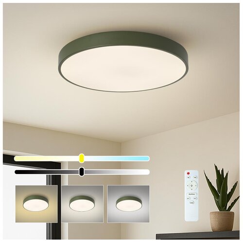  Brilagi - LED prigu&scaron;iva plafonska svetiljka POOL LED/60W/230V 3000-6000K 50 cm zelena + daljinski upravljač Cene