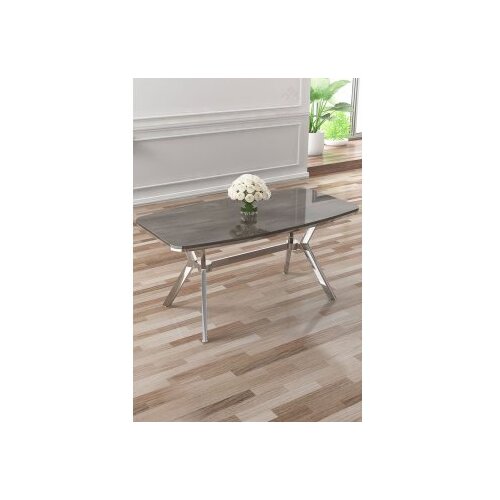 Hanah home trpezarijski sto esla anthracite chrome Cene