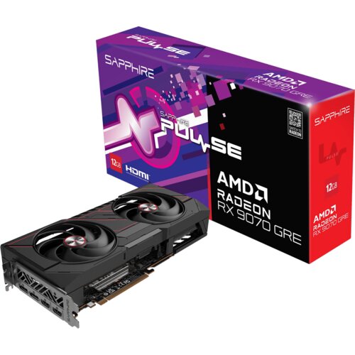 Sapphire PULSE RX 9070 GRE GAM. OC 12GB graphics card Cijene