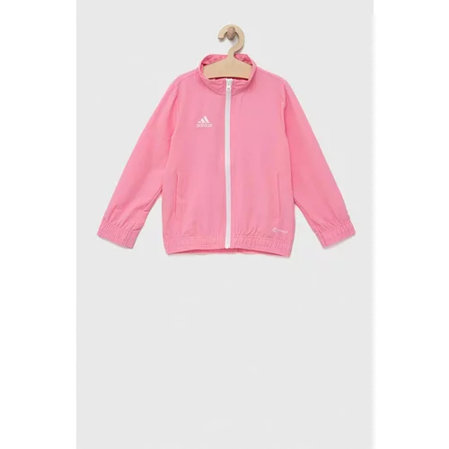 Adidas Otroška jakna ENT22 PREJKTY roza barva