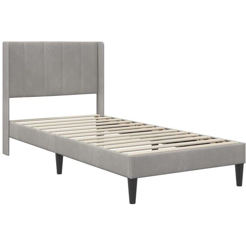  Okvir za krevet Svijetlo siva 90 x 200 cm Bar&amp;scaron;un - Svjetlosiva 90 x 200 cm Slike