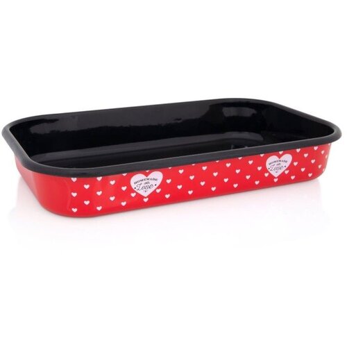 Metalac PEKAČ ČETVRTASTI DEKOR LOVE XL 38cm Slike