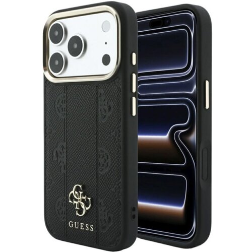 SAS CG MOBILE Maska Guess Stripe Peony 4G Logo MagSafe za iPhone 17 Pro/ 18 Pro crna Cene