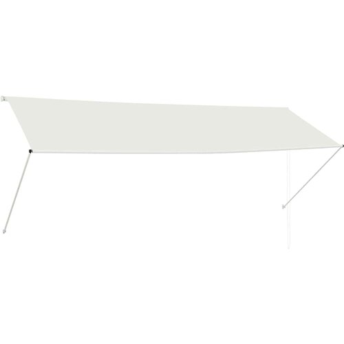 Maison Chic Zložljiva tenda - Senčniki 350x150 cm krem, (22038633) Slike