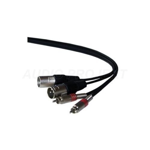 Ibiza Kabal CM1.5RX-2 2×RCA – 2×XLR M 1,5 m Cene