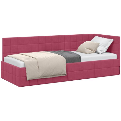  Kutni okvir kreveta Vinska crvena 80 cm x 200 cm Bar&amp;scaron;un Slike