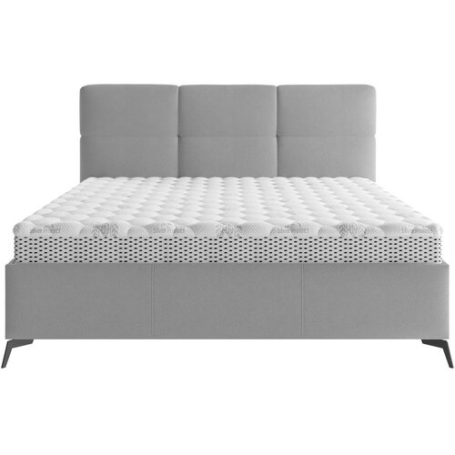 CARRYHOME OBLAZINJENA POSTELJA 160 cm x 200 cm , tekstil sivobež Slike