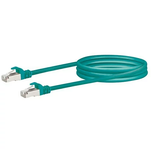 SCHWAIGER Mrežni kabel (CAT6, Duljina: 2,5 m, Zelene boje, RJ45 utikač, Do 1 GBit/s)