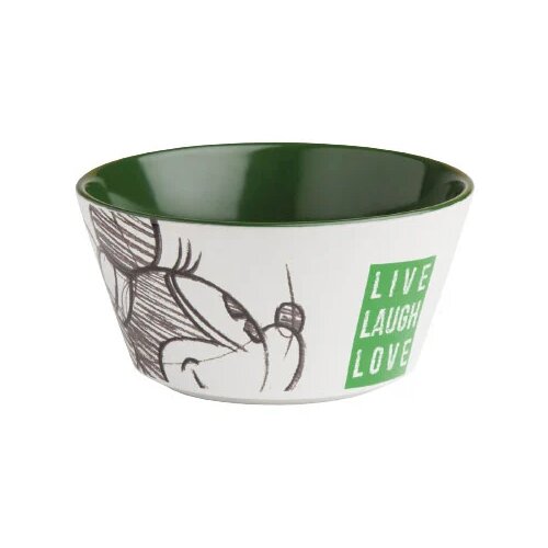 Egan Italy Činija Live Laugh Love Disney, Belo-zelena Slike