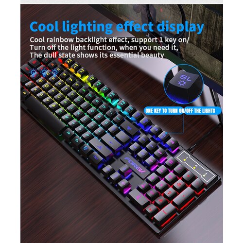 Forev FV-Q1S gaming, rgb, mechanical feel Slike