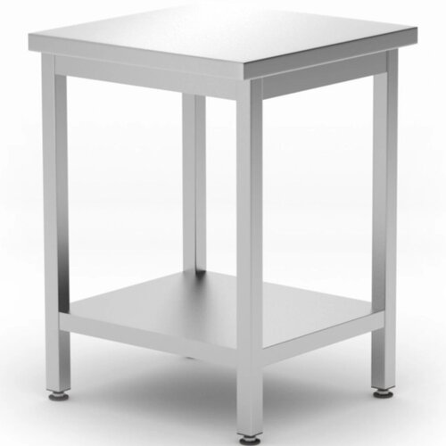 Hendi Centralna delovna miza s polico Budget Line 600 x 600 x 850 mm - 817094, (21389247) Cene