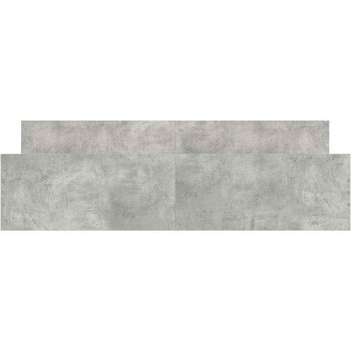  Okvir kreveta s uzglavljem i podnožjem boja betona 160x200 cm Slike