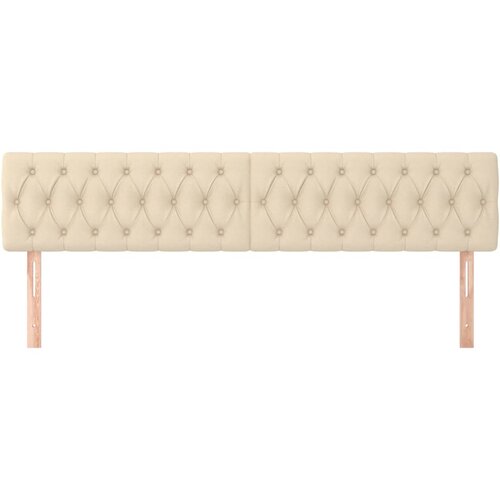  Uzglavlja krem 200x7x78/88 cm od tkanine Slike