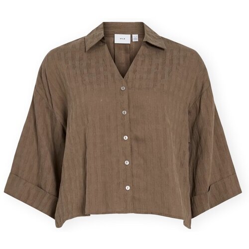 Vila Topi & Bluze Avelina Shirt - Cub Kostanjeva Cene