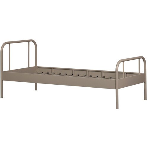 WOOOD Bež kovinska postelja z letvenim dnom 90x200 cm Mata &amp;ndash; Slike