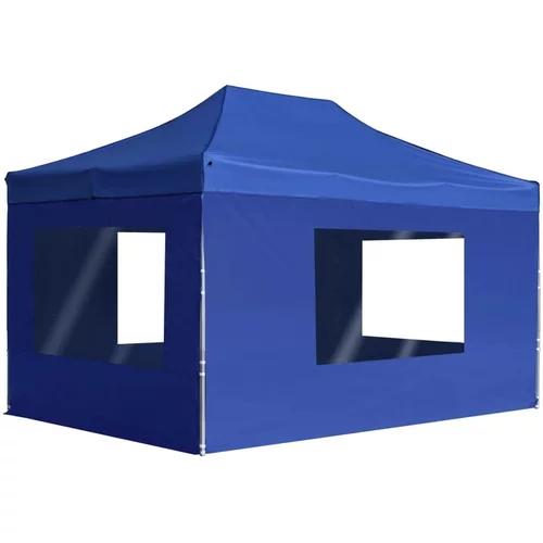 Profesionalni šotor za zabave aluminij 4,5x3 m moder