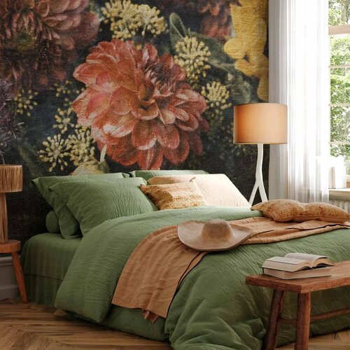  Foto tapeta - Retro Flowers - First Variant 500x350 Slike