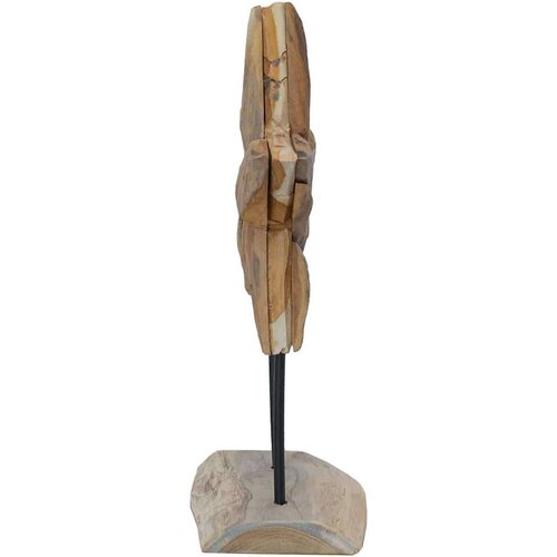 VidaXL Božićna zvijezda Smeđa 30 x 5 x 45 cm Čvrsto teak drvo Slike