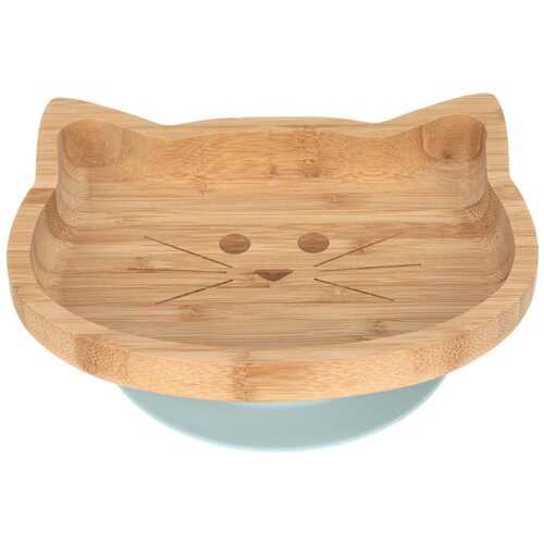 Lässig krožnik bamboo/wood little chums cat Cene