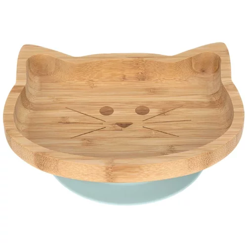 Lässig krožnik bamboo/wood little chums cat