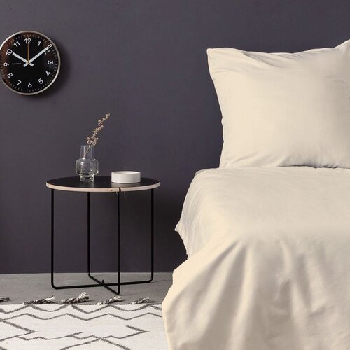  de cream cream satin single quilt cover set (de) Cene