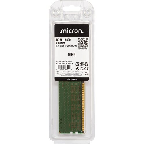 Micron 16GB DDR5-5600 ECC UDIMM 1Rx8 CL46 Cijene