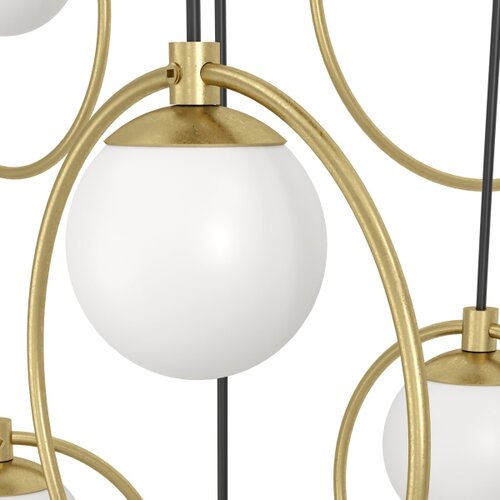 Eglo 390348 - led prigu&amp;scaron;iva luster na sajli portocolom 17xLED/3W/230V zlatna Slike