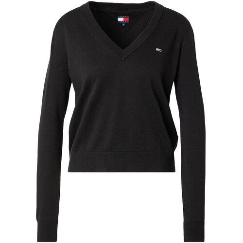 Tommy Jeans Pulover &amp;#039;ESSENTIAL&amp;#039; crna Slike