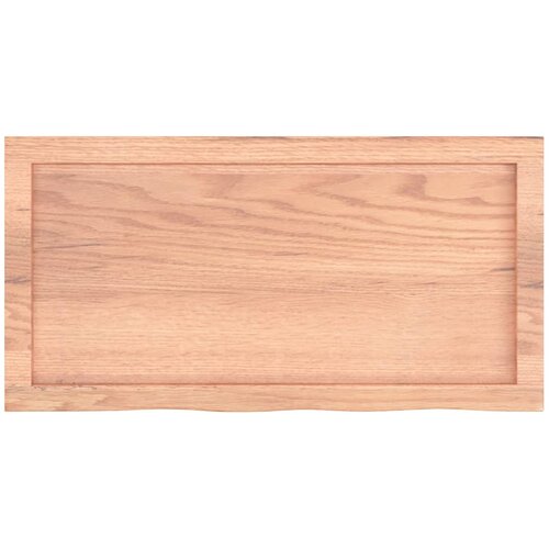  Kupaonska radna ploča svjetlosmeđa 80x40x(2-6) cm masivno drvo Slike