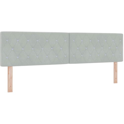  Krevet od pjene s madracem i LED-om Svjetlosiva 180 x 200 cm Slike