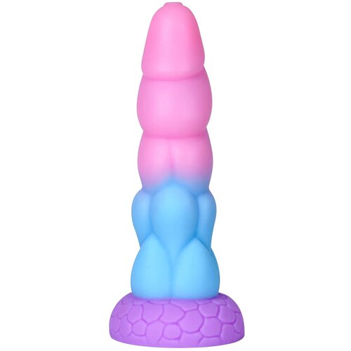 Paloqueth Realistic Big Dragon Monster Dildo with Suction Cup 21.6cm Pink-Blue-Purple Cene