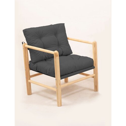 Hanah home MYG03 - Anthracite Garden 1-Seat Sofa Cene