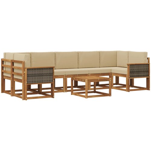  Set vanjskih sofa 6 kom. Prirodna Slike