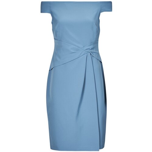 Polo Ralph Lauren SARAN SHORT-SHORT SLEEVE-COCKTAIL DRESS Plava Slike