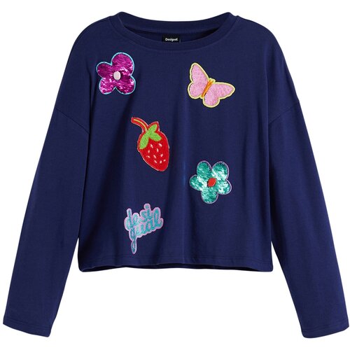 Desigual Majica marine / mešane barve Cene