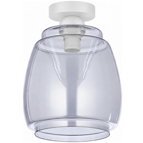 Brilagi Plafonsko LED svetlo R GLASS 1xE27/60W/230V &amp;Oslash; 26 cm bela/dim siva Slike