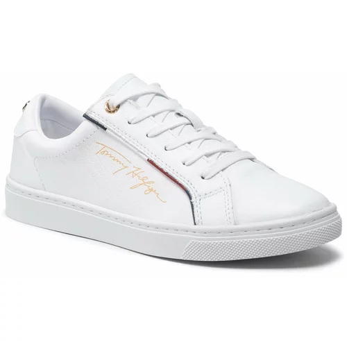 Tommy Hilfiger Superge Signature Sneaker FW0FW06322 White YBR