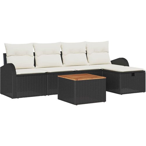  Sjedeća garnitura za vrt 6 kom. poliratan 234 x 117 x 85 cm Slike